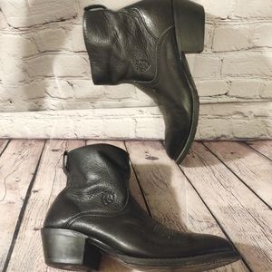 Ariat Black Leather Cowboy Boots